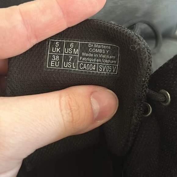 Kids Dr. Marten canvas zip up boot - Picture 3 of 3